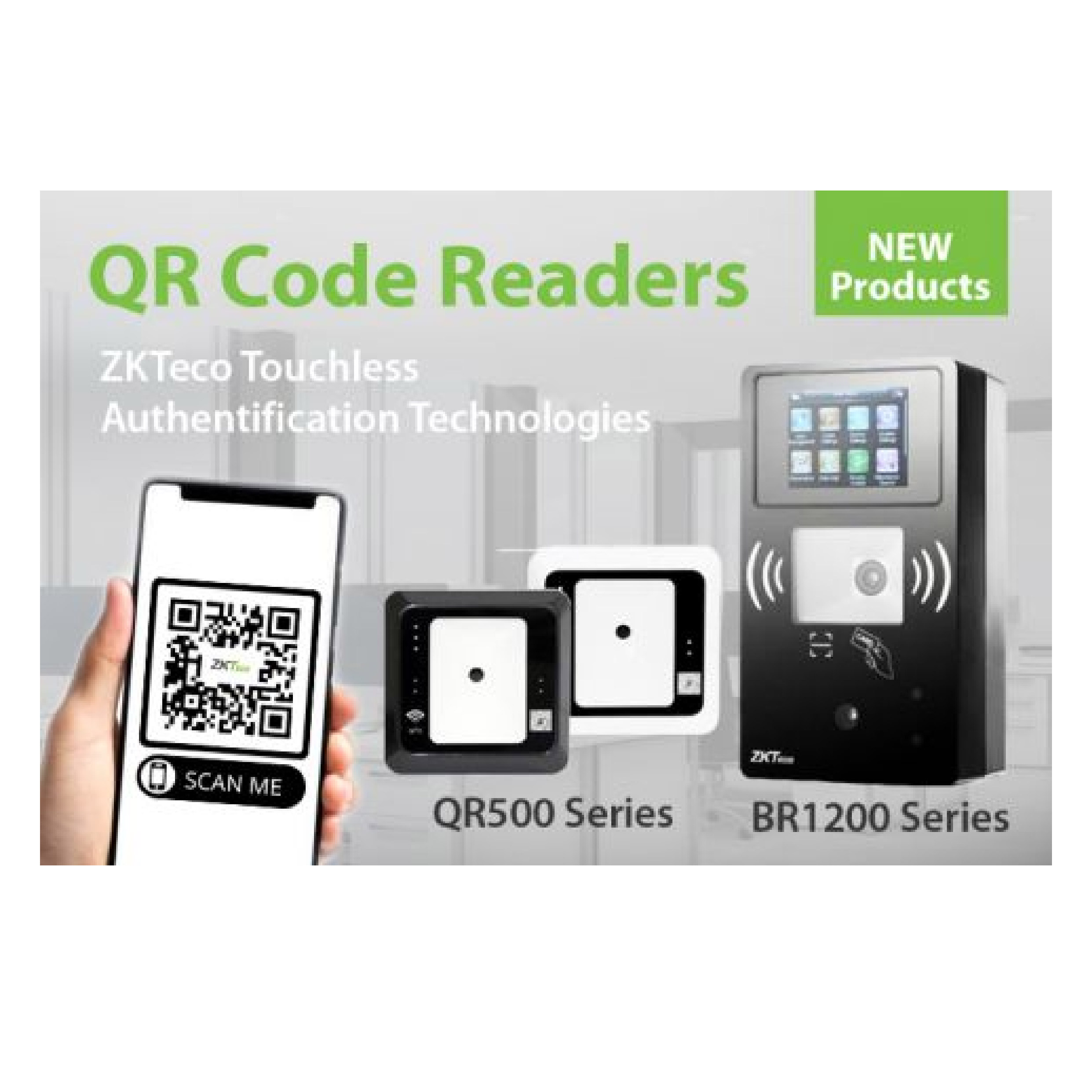 ZKTeco BR1200S Series QR, Fingerprint/Palm, RFID Reader