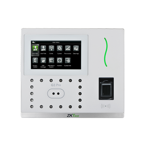 ZKTeco G3 Pro 3-in-1 Contactless Palm/Face/Fingerprint/RFID Time Attendance Terminal