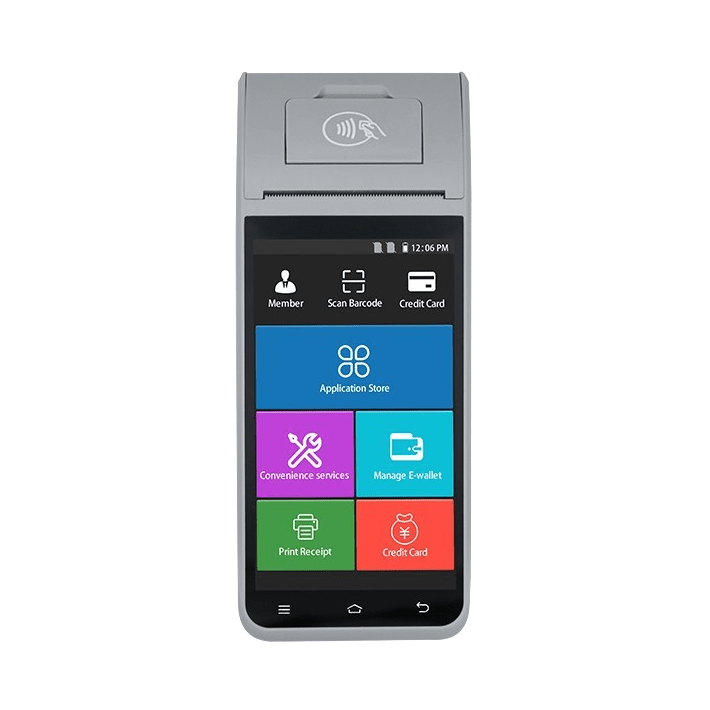 ZKTeco ZKH300 All-in-One Smart Android Handheld POS With a built-in thermal printer and camera
