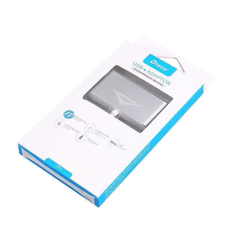 DTECH DT-T0016A USB-C to PD + 3-Port USB 3.0 Hub 