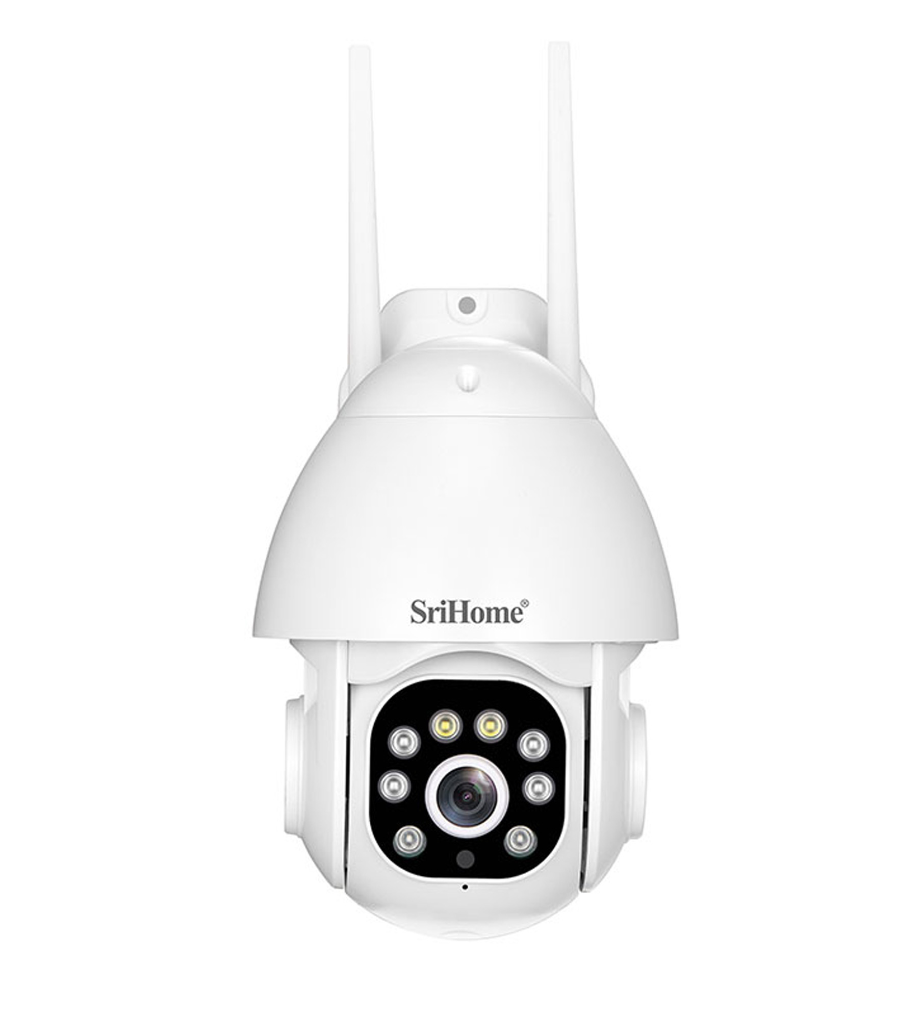 SriHome H039B 3MP Pan-Tilt Red & Blue Light Alarm Wi-Fi Camera