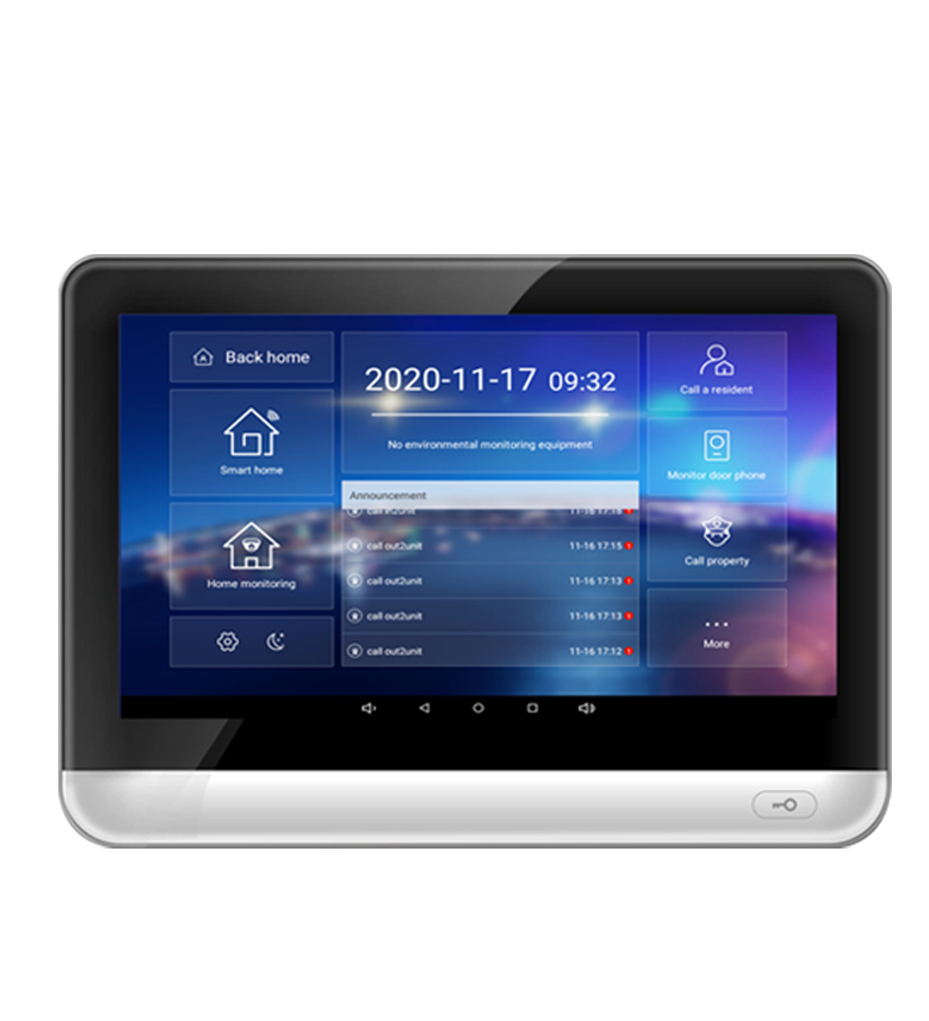 ZKTeco VT07-B01 Video Intercom with 7”LCD Touch Screen and Main Door Release