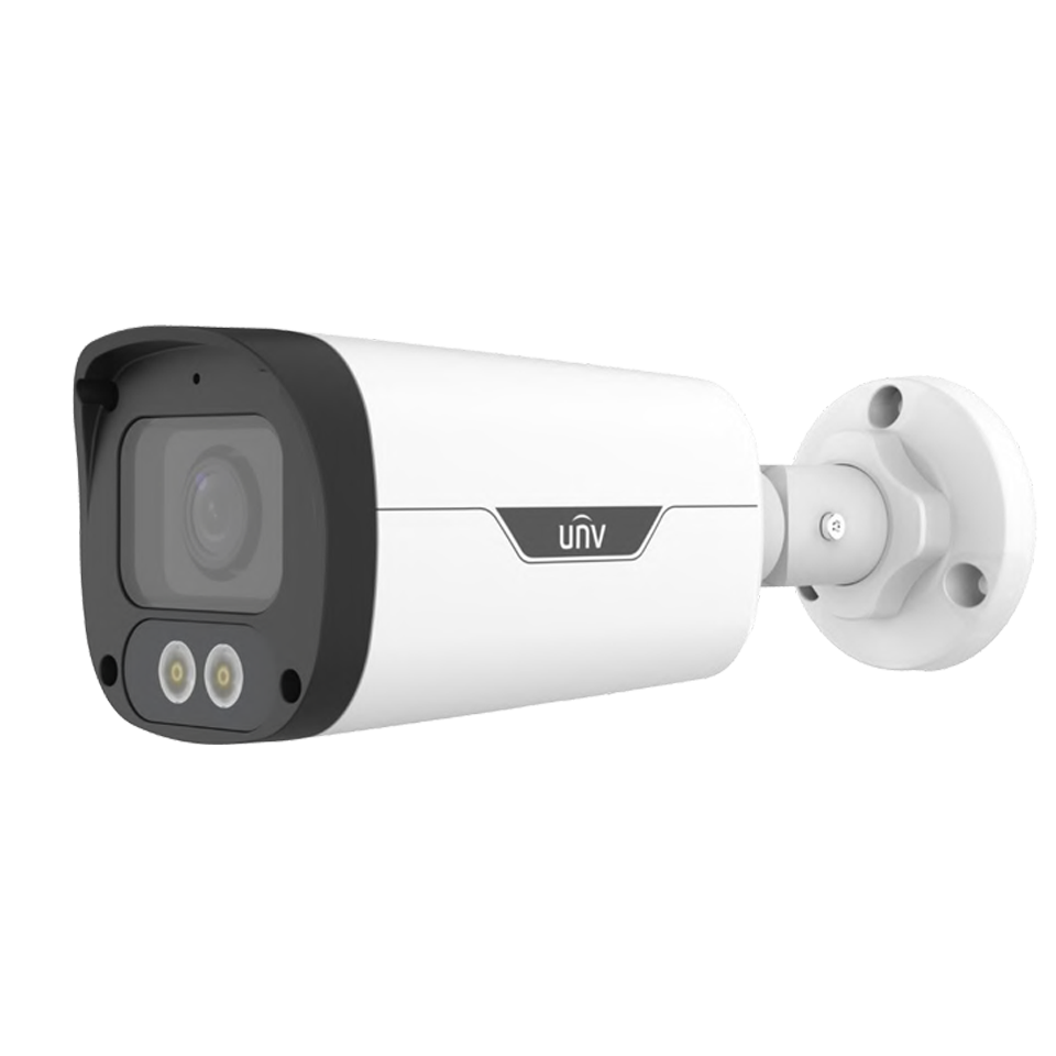 Uniview IPC2314LE-ADF40KM-WL 4MP ColorHunter Fixed Warm Light Bullet Network Camera