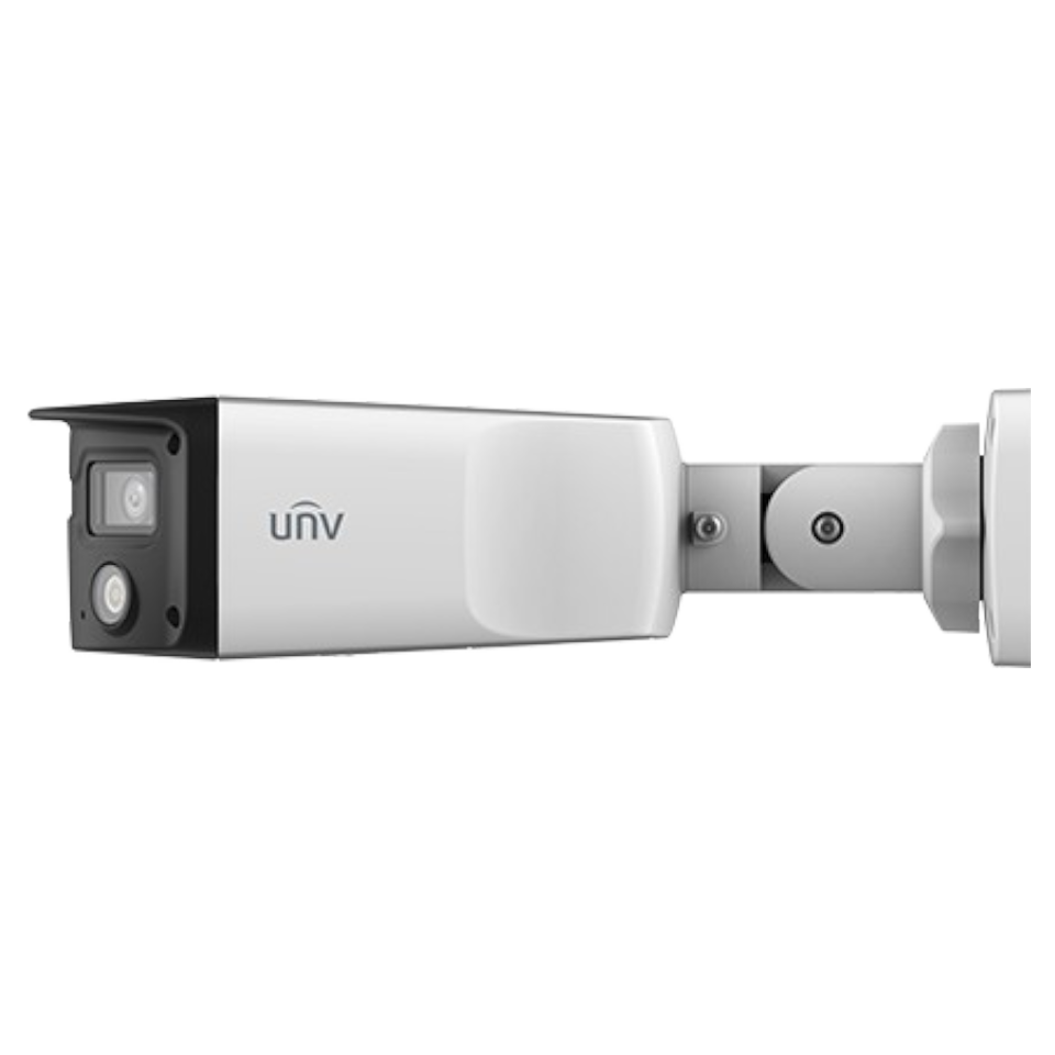Uniview IPC2K24SE-ADF40KMC-WL-I0 4MP ColorHunter OmniView Fixed Warm Light Bullet Network Camera