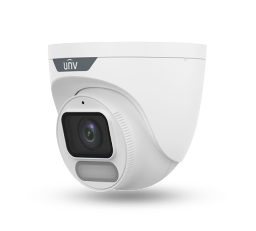 Uniview IPC3622LE-ADF28K-WP 2MP ColorHunter Wise-ISP Fixed Warm Light Turret Network Camera