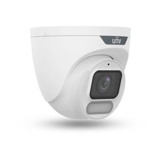 Uniview IPC3622LE-ADF28K-WP 2MP ColorHunter Wise-ISP Fixed Warm Light Turret Network Camera