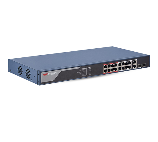 Hikvision DS-3E1318P-EI V2 16-Port Fast Ethernet Smart POE Switch