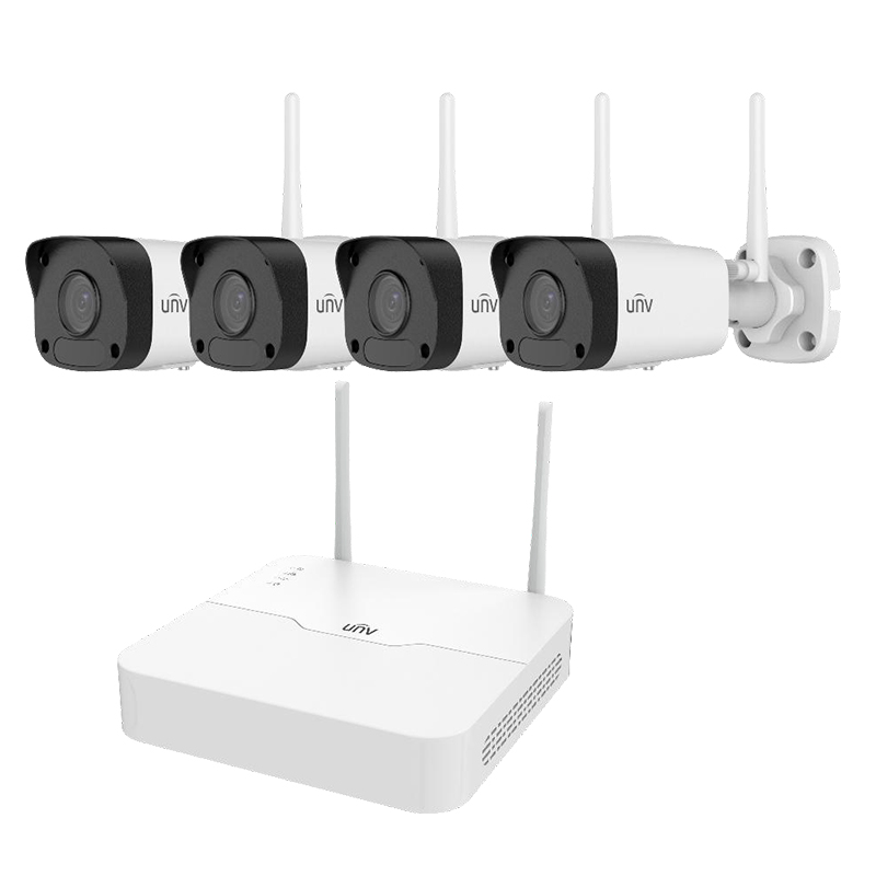 Uniview Kit-WB4CH NVR301-04LB-W/4*2122SR3-F40W-D Wi-Fi Camera Kit