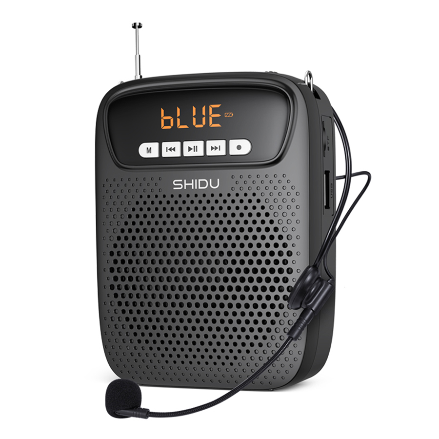 SHIDU S278-B Wired Voice Amplifier with Microphone Bluetooth AUX Play for Teacher
