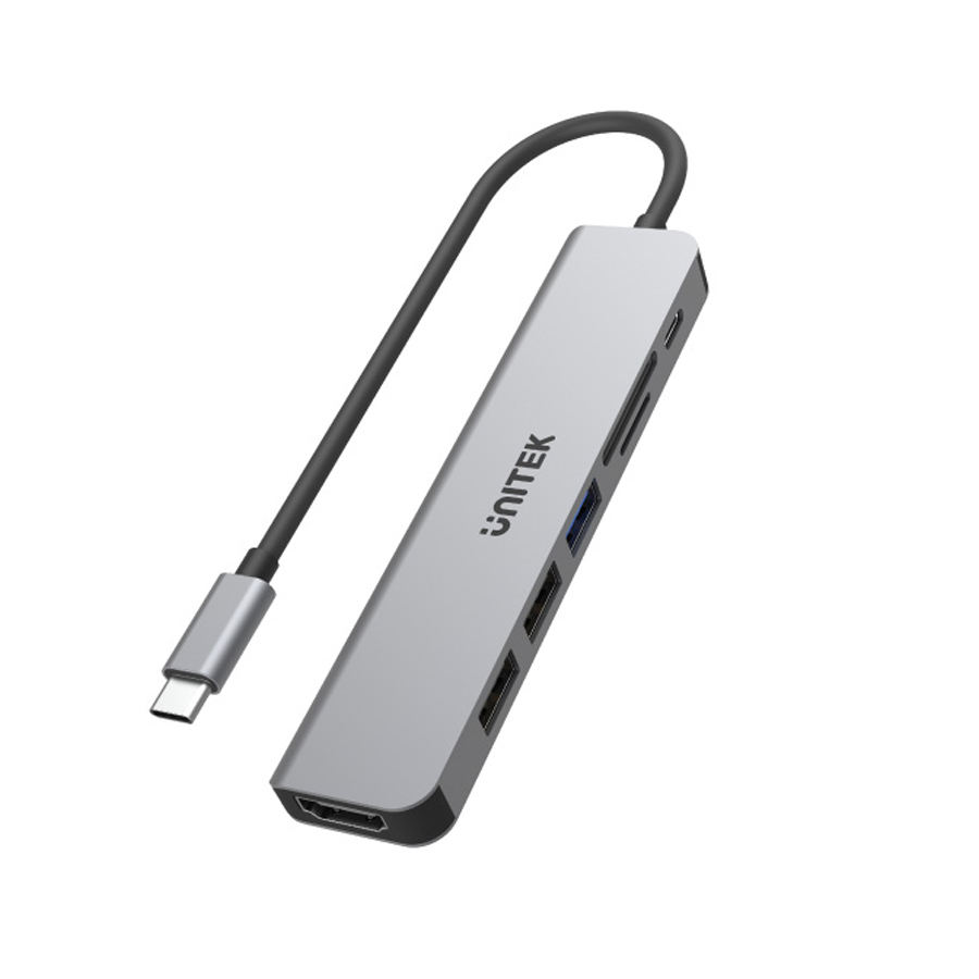 UNITEK H1118A uHUB S7+ 7-in-1 USB-C 5Gbps Hub with 4K HDMI & 100W PD