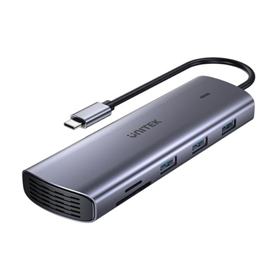 UNITEK D1113A 9-in-1 USB-C Hub with Dual Display, Dual Card Reader & 100W PD
