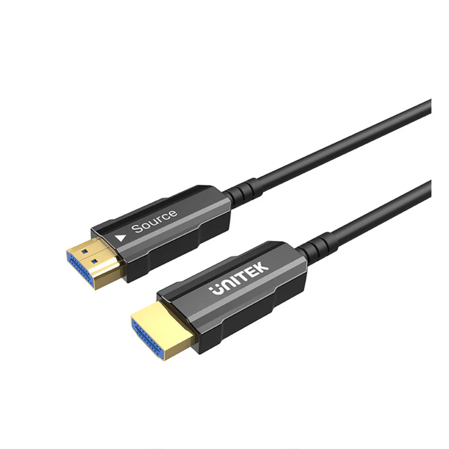 UNITEK C11072BK 40m HDMI2.0 4K@60Hz Male to Male Fiber Optic HDMI Cable