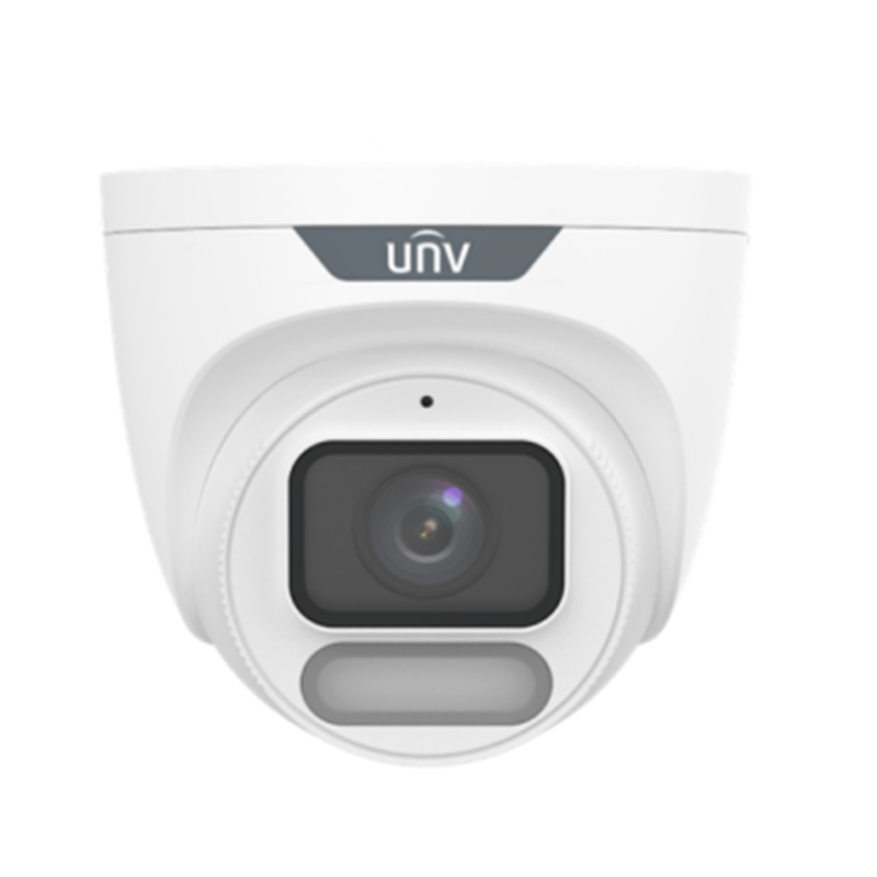 Uniview IPC3622LE-ADF40K-WP 2MP ColorHunter Wise-ISP Fixed Warm Light Turret Network Camera