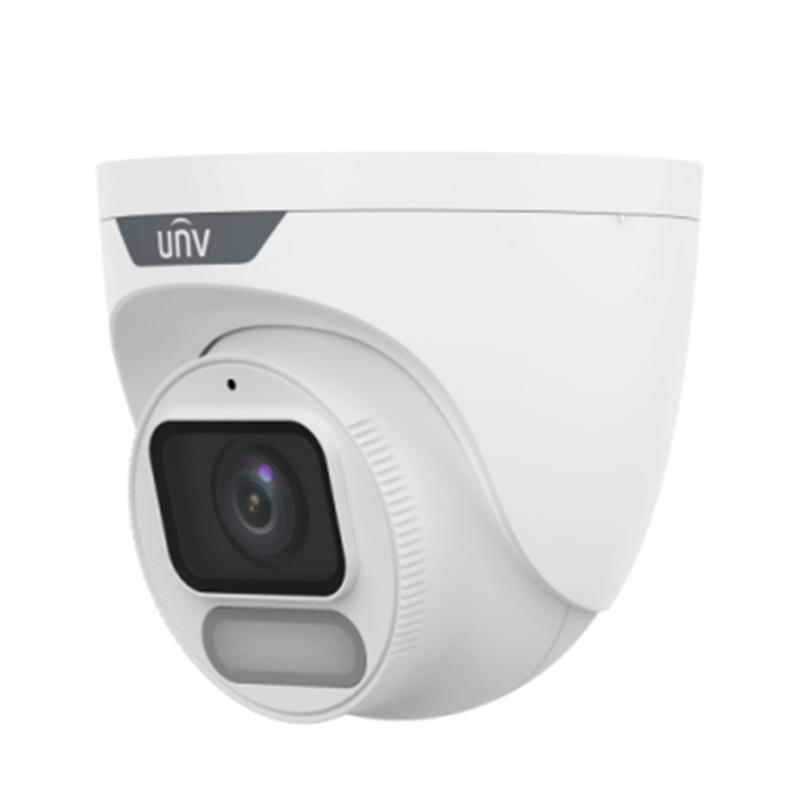 Uniview IPC3622LE-ADF40K-WP 2MP ColorHunter Wise-ISP Fixed Warm Light Turret Network Camera