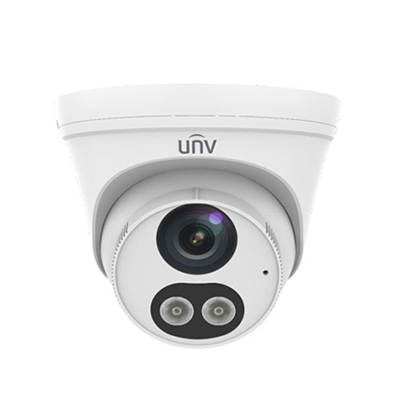 Uniview IPC3612LB-AF28K-WL 2MP ColorHunter Fixed Warm Light Turret Network Camera