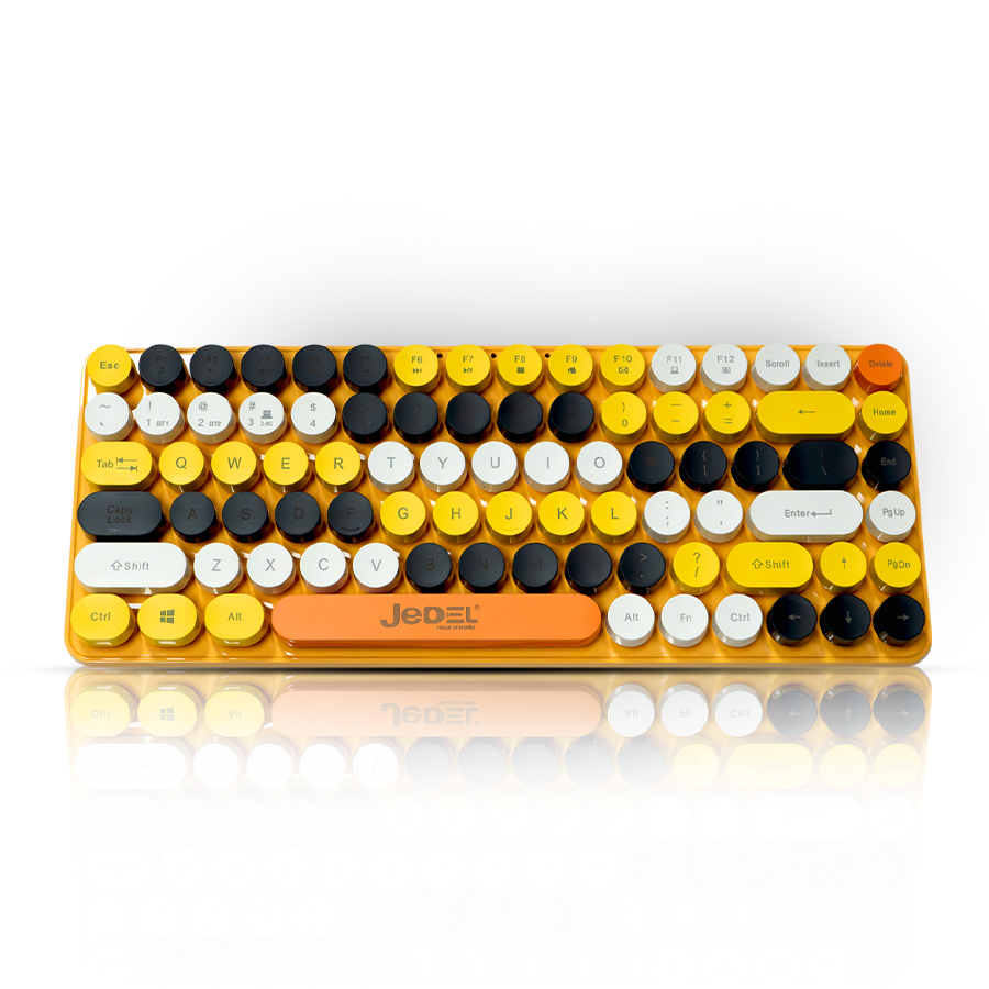 JEDEL WS682 2.4Ghz Wiresless+bluetooth keyboard