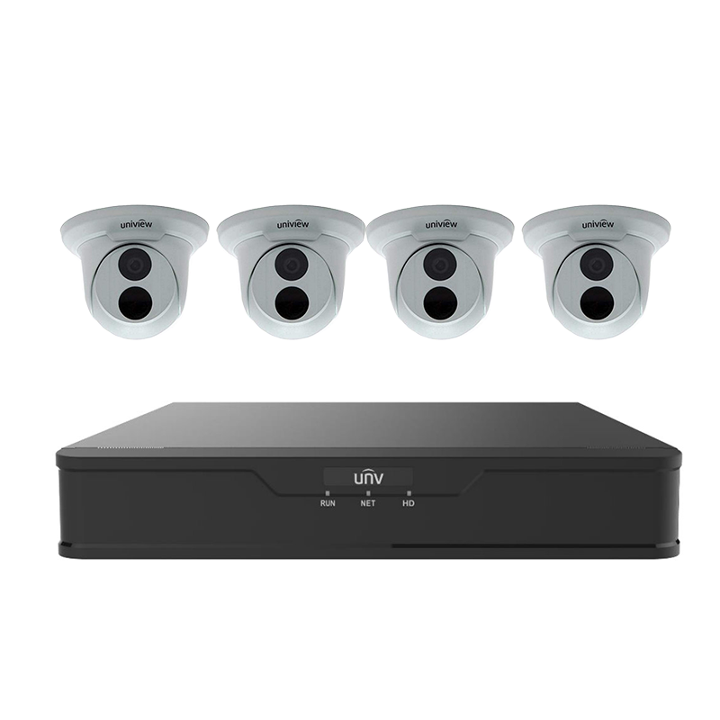 Uniview Kit-D4CH NVR301-04S2-P4/4*IPC3612SR3-PF36 Network Camera Kit