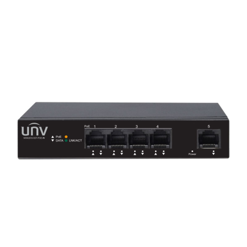 Uniview NSW2010-5GT-POE-IN 4-Port Gigabit Unmanaged PoE Switch