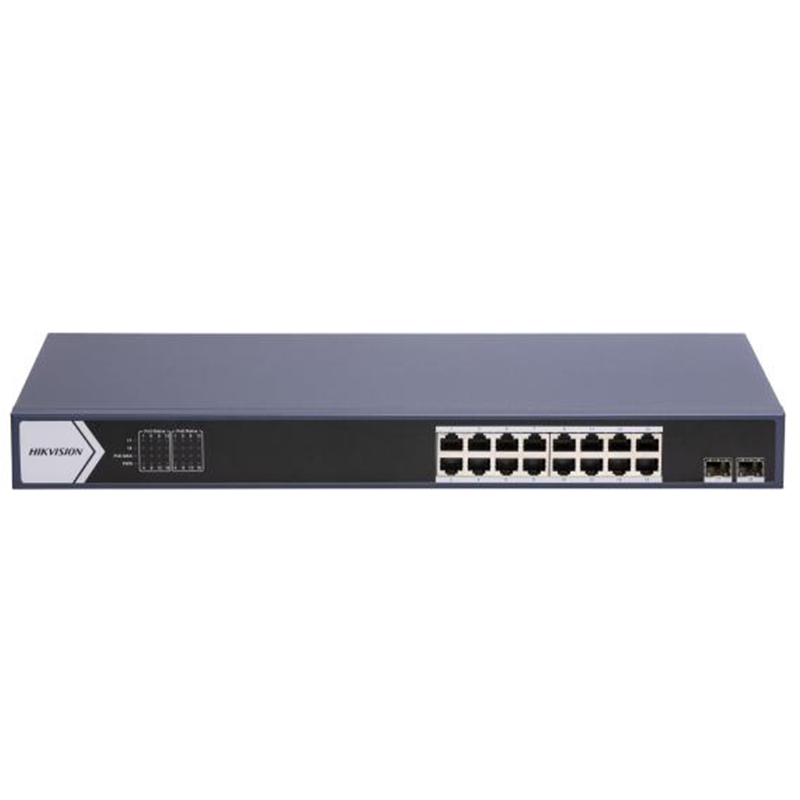 Hikvision DS-3E0518P-E/M(B) 16-Port Gigabit Unmanaged POE Switch