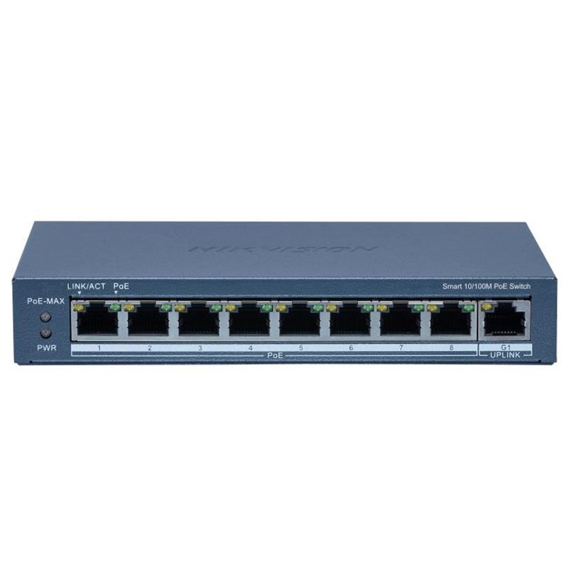 Hikvision DS-3E1309P-EI 8-Port Fast Ethernet Smart POE Switch