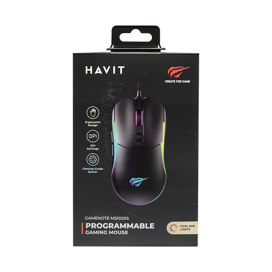 HAVIT MS1020S RGB Programmable Gaming Mouse 
