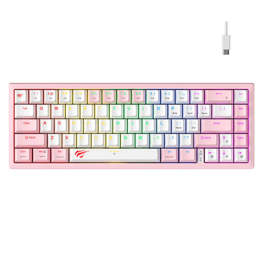 HAVIT KB874L-W&P Blended Light Wired Mechanical Keyboard
