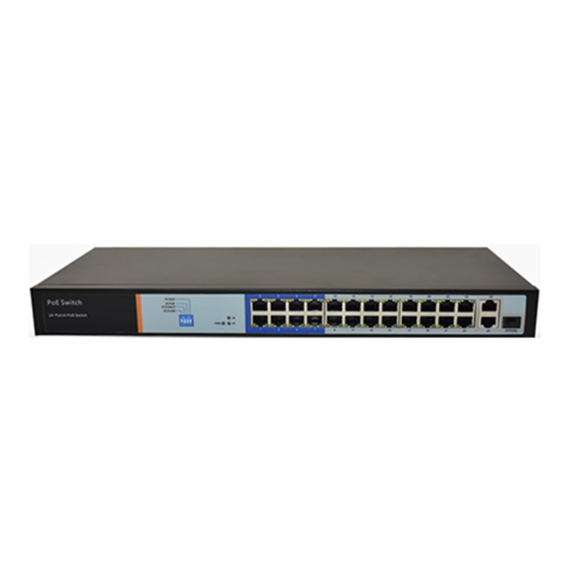 WATASHI WSC089 24-Port 10/100Mbps PoE, 1-Port SFP & 1-Port Gigabit Combo Uplink, 250W AI PoE Switch