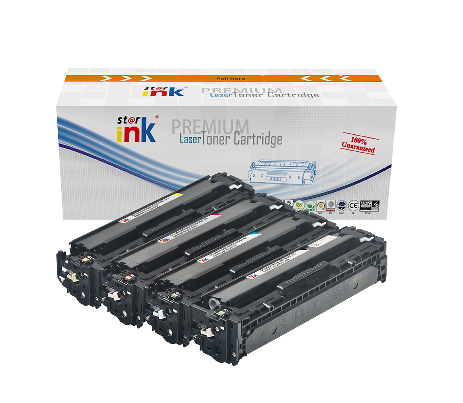 StarInk Compatible Laser Toner Cartridge HP CB541A Cyan (With Chip)